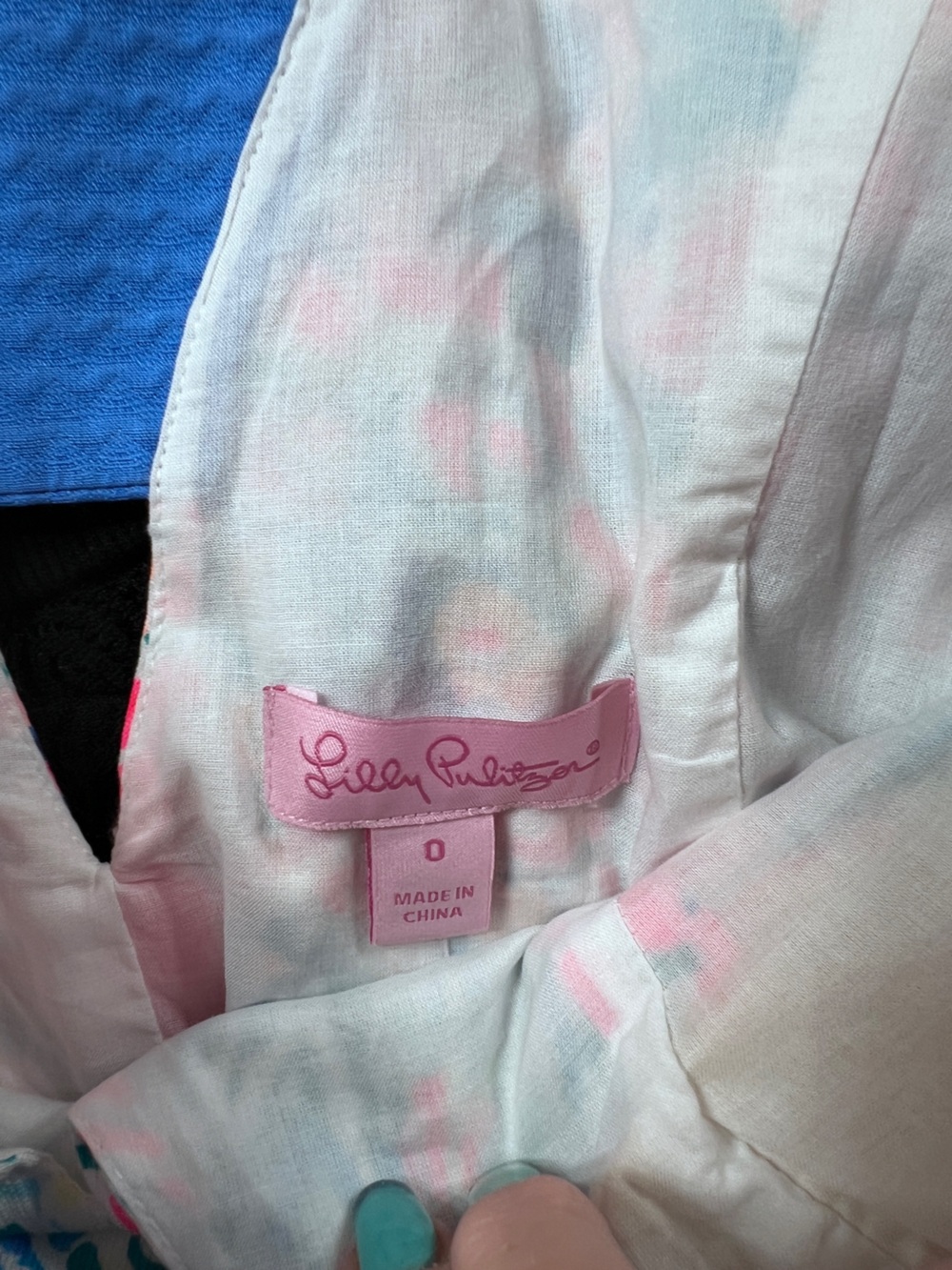 NWT Lilly Pulitzer Pink, Teal & Blue Floral Shift Dress - Picture 6 of 6